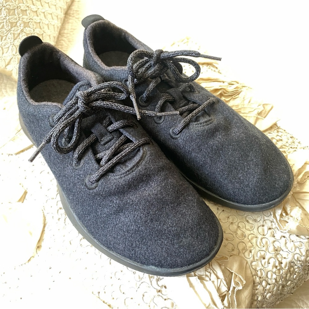 Allbirds Wool Runners Natural Charcoal Black Running Walking Sneakers Size 9 Men - Picture 16 of 16